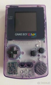 GameBoy Color Clear Purple IPS displej - 2