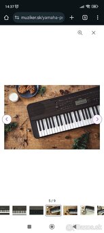 Yamaha PSR-E360 Keyboard s dynamikou Dark Walnut - 2