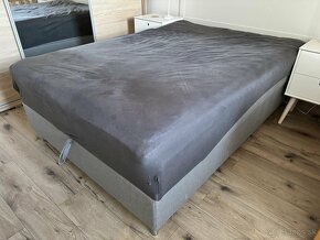 Posteľ 140x200 boxspring s úložným priestorom - 2