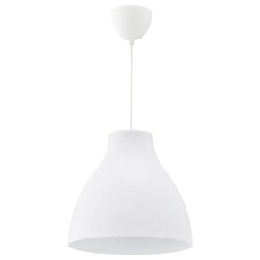 Závesná lampa - biela (38cm) - 2