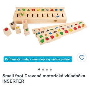 Drevená motorická vkladačka smallfoot - 2