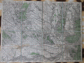 Mapa Štúrovo, Veľké Ludince, Bíňa, Mužla, M. Kosiby r. 1948 - 2