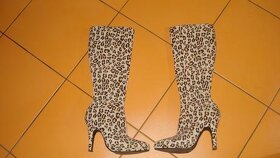 Leopardie cizmy Victorias secret velkost 38 - 2