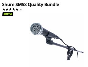 Predám set mikrofónov Shure SM58 Quality Bundle - 2