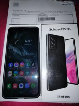 Predám Samsung A53 5g Black top stav - 2