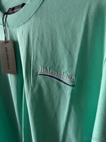 Balenciaga tyrkysove tricko - 2