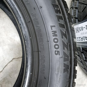 Zimné pneumatiky 215/65 R17 BRIDGESTONE DOT3219 - 2