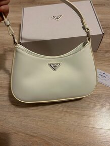 Prada Cleo Small kabelka biela + biely box (PR10) - 2