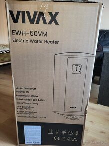 Predám elektrický bojler Vivax 50 L - 2