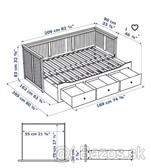 Hemnes postel s matracmi - 2