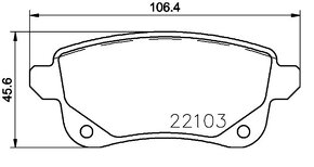 NISSAN RENAULT, BREMBO P 68 064 Brzdové platničky - 2