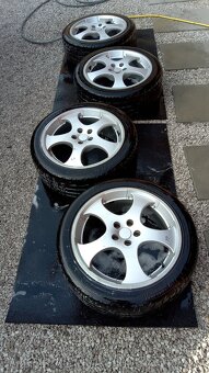 Alu disky 5x100 R17  + letné pneu 215/45R17 91W - 2