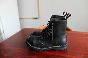 Topánky Steel 8-dierkové zelené stierané veľkosť 42 - 2