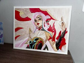 Ručne malovaný obraz : LEAGUE OF LEGENDS IRELIA MYTHMAKER - 2