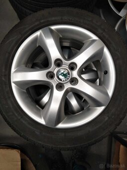 15" alu ŠKODA FABIA,ROOMSTER + celoročné pneu. - 2