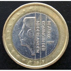 1 euro coin 1999 - Kráľovná Beatrix Holandia - 2