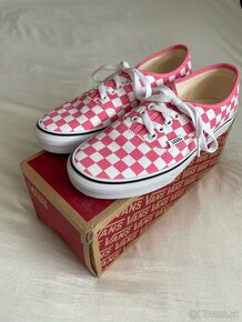 Nové Vans Authentic checkerboard pink (39) - 2