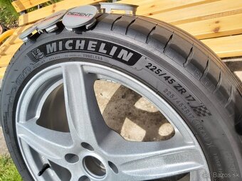 Disky Dezent 7J R17 5x112 s pneumatikami Michelin 225/45 - 2