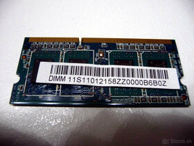 Ram 1GB DDR3 10600 1333Mhz malá do notebook - 2