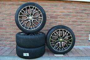 5x112 R17 Zimna sada na Skoda Octavia 3 + 225/45 R17 Cont. - 2