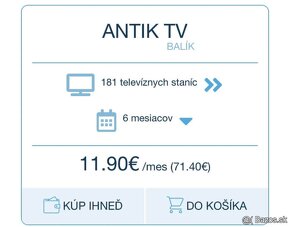 Kupon Antik TV na 6 mesiacov formou voucher - 2