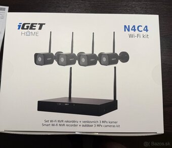 Predám kamerový systém iGET HOME WiFi NVR N4C4 - 2