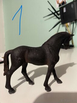 Schleich kone a jezdkyne - 2