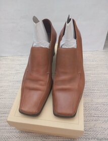 Prechodné kožené topánky dámske - 2