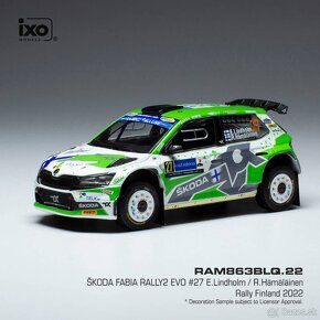 Modely Škoda Fabia Rally2 1:43 IXO - 2