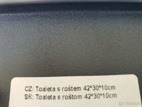 Toaleta,WC  s roštom 42x30x10 - 2