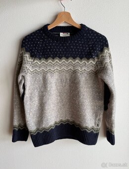 Vlnený sveter Fjallraven Ovik Knit Sweater W - 2