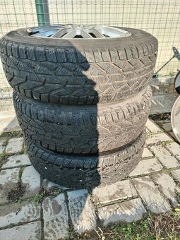 Predám plechové disky +pneumatiky 4x108 195/65R15 - 2