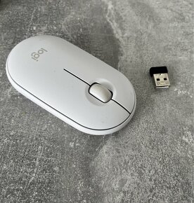 Logitech Pebble M350 Wireless Mouse, biela - 2