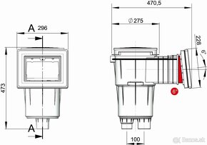 SKIMMER 17,5 l s úkosom 6° - 2