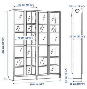 Kniznica Ikea Oxberg/Billy - 2