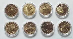 8x5 € Slovensko (včela, vlk, kamzík, rys, medveď, bocian, zu - 2