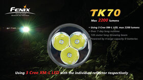 Pátracie LED svietidlo Fenix TK70 - 2