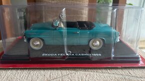 Škoda Felicia Cabrio 1959 Tyrkysová Hachette 1/24 - 2