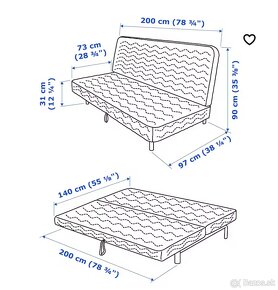NYHAMN Rozkladacia 3-pohovka - 2