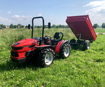 Vlečka za traktor nebo malotraktor, nájazdová brzda - 2 tuny - 2