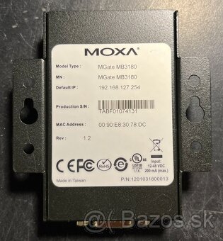 MOXA priemyselný prevodník MGate MB3180/EU V1.2 - 2