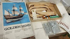 Drevený model lode Golden Hind 1:75 - 2