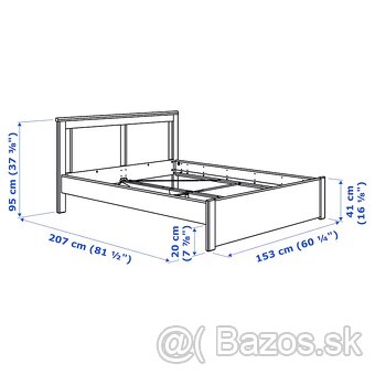 Predám posteľ IKEA - 2