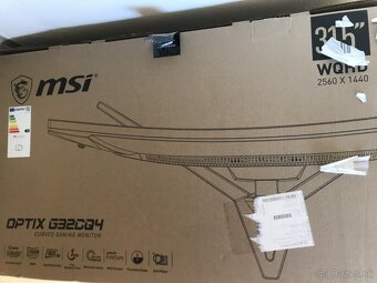 Prasknutý monitor MSI Optix G32CQ4 165 hz - 2