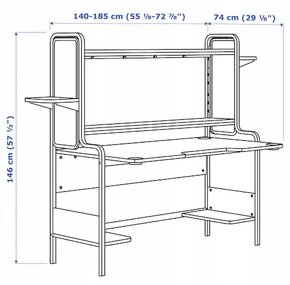 Hráčsky stôl Fredde z Ikea - 2