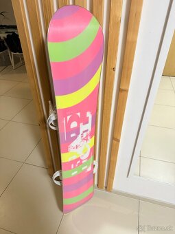 Snowboard 142cm, Burton viazanie M - 2