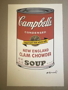 Andy Warhol "Campbel" Limitovaná edícia_Číslované_Certifikát - 2