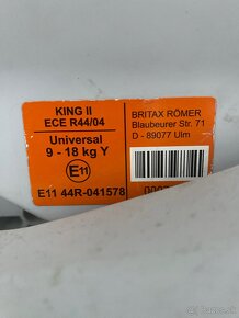 Autosedačka Britax Römer 9-18kg - 2