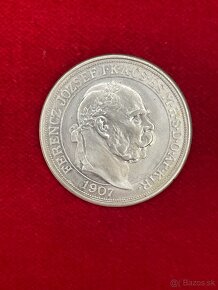 Strieborná koeunavačná 5 Koruna 1907 - 2