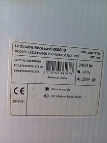 Mám na predaj svietidlá Philips Ledinaire RC060B Recessed - 2